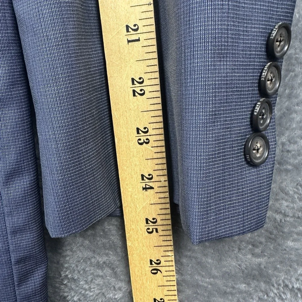 Ted Baker Endurance Sport Coat Men's 44R Gray Blue Blazer Jacket 100% Wool Lined